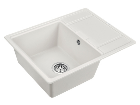 Кухонная мойка Paulmark FLUGEN 50-650 PM216550-WH 65х50 цвет белый